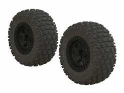 Arrma Senton 1/10 DBoots Fortress SC Tyre Set Glued Black (2)