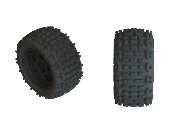 Arrma Dboots Back-Flip LP 4S Tyre Set Glued (Black) (2) 1 Arrma Dboots Back-Flip LP 4S Tyre Set Glued (Black) (2)